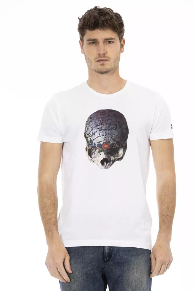 Trussardi Action White Cotton Men's T-Shirt | Regal Royce