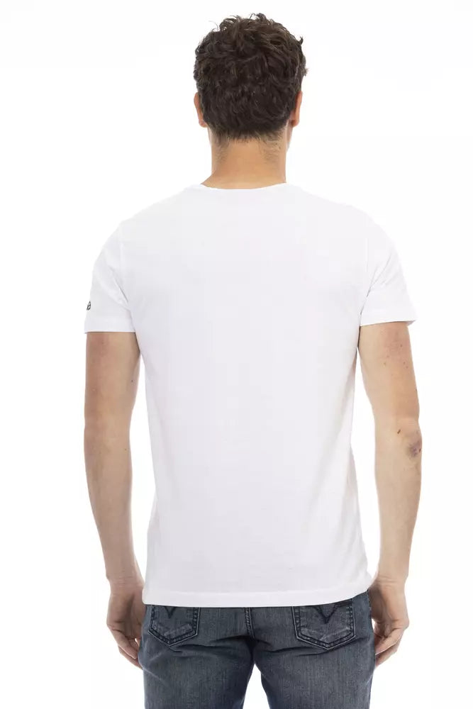 Trussardi Action White Cotton Men's T-Shirt | Regal Royce