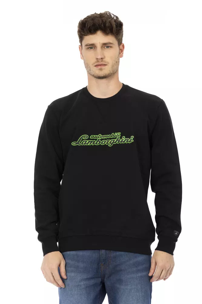 Automobili Lamborghini Black Cotton Men's Sweater | Regal Royce