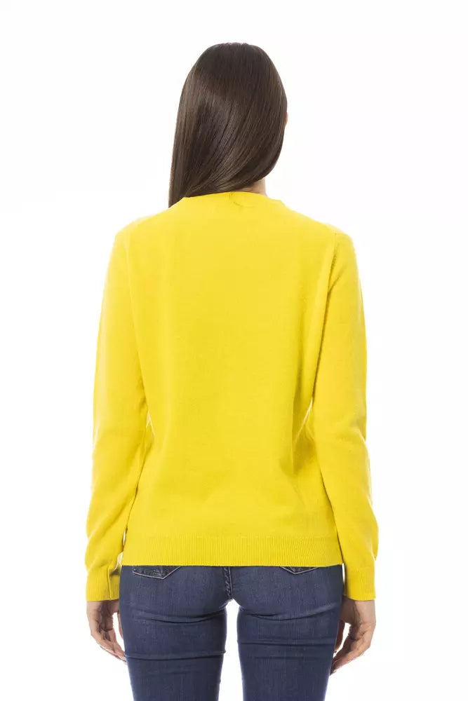 Baldinini Trend Yellow Wool Women Sweater | Regal Royce
