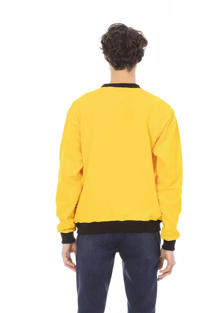 Baldinini Trend Yellow Cotton Men Sweater | Regal Royce