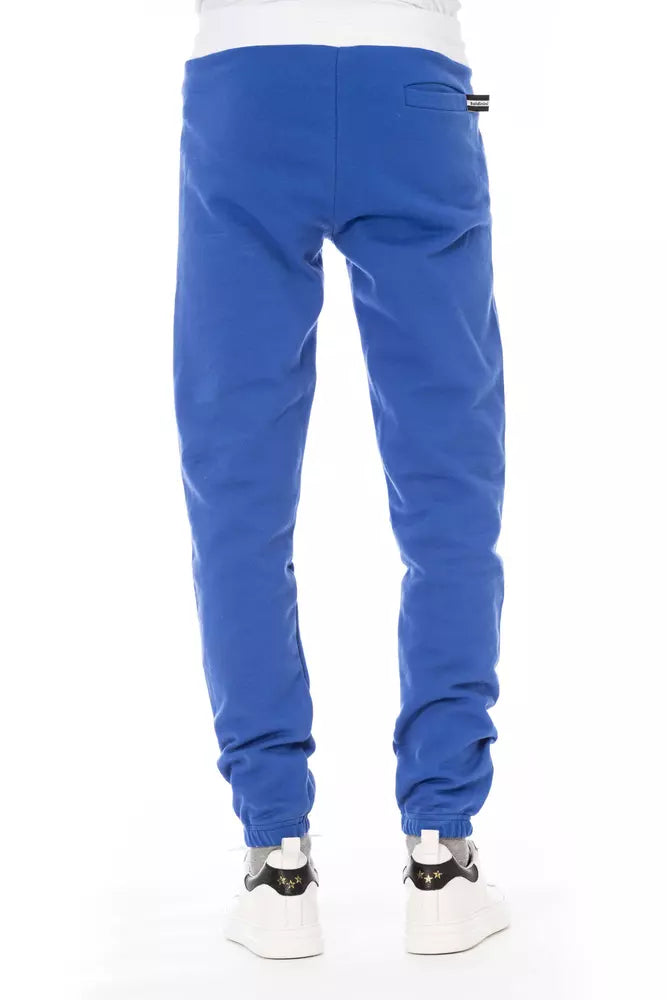 Baldinini Trend Blue Cotton Men's Sport Pant | Regal Royce