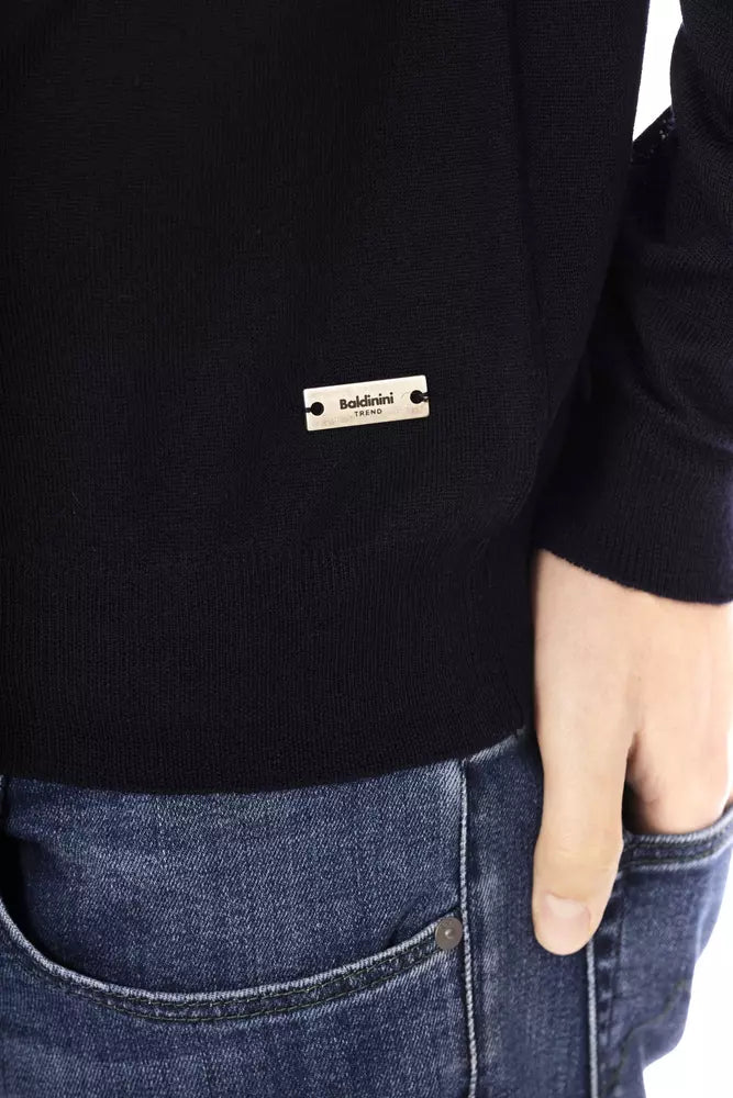 Baldinini Trend Blue Fabric Men Sweater | Regal Royce