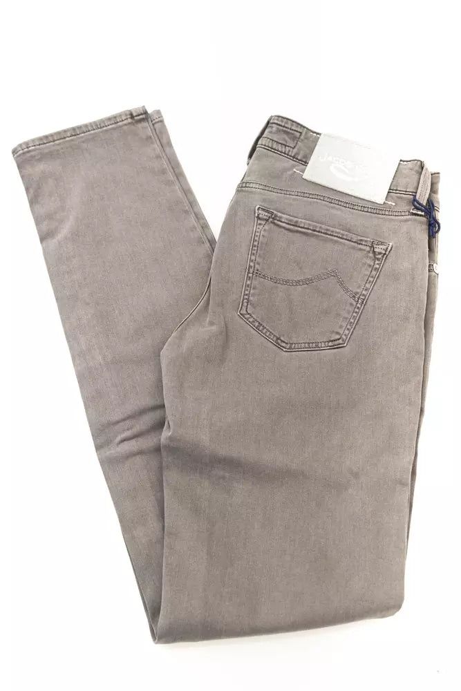 Jacob Cohen Gray Cotton Women Jeans | Regal Royce
