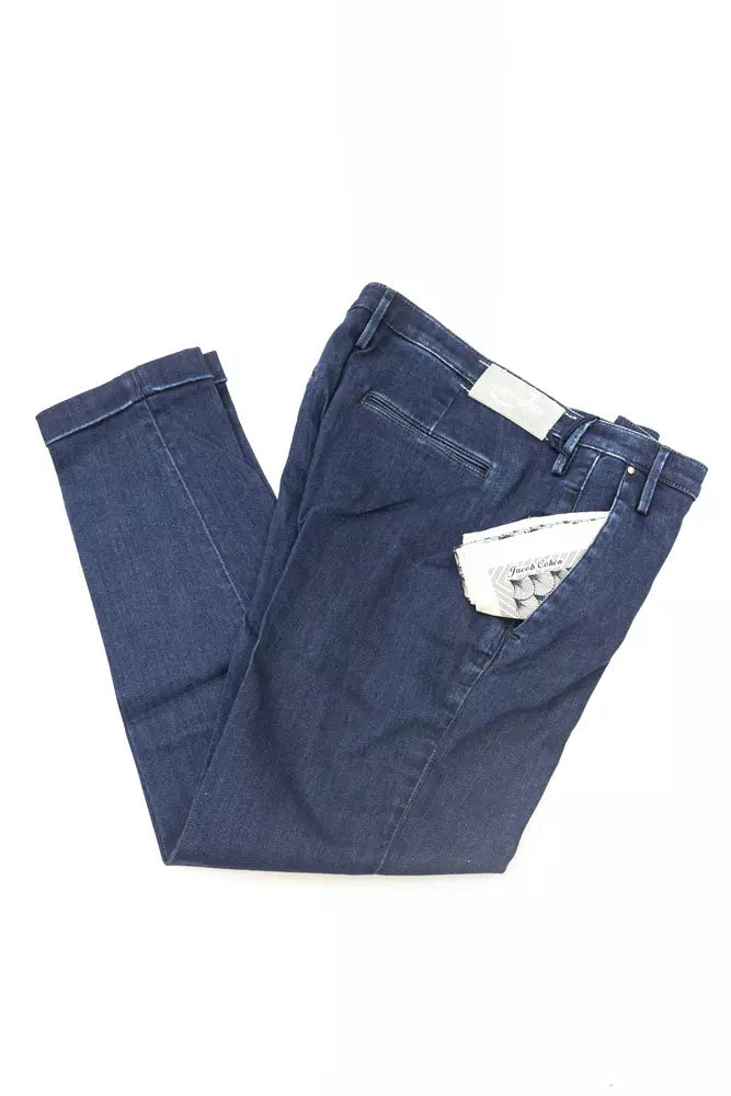 Jacob Cohen Blue Cotton Women Jeans | Regal Royce