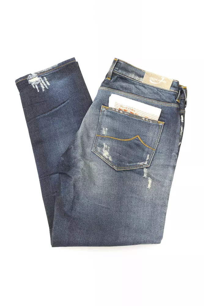 Jacob Cohen Blue Cotton Jeans & Pant | Regal Royce
