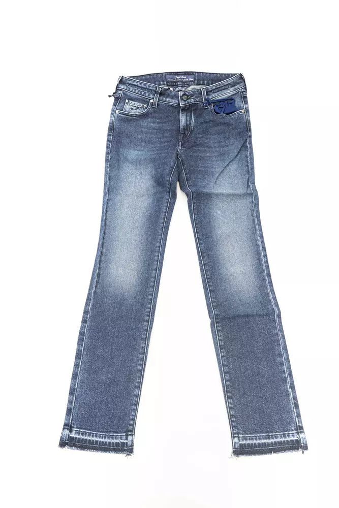 Jacob Cohen Blue Cotton Women Jeans | Regal Royce