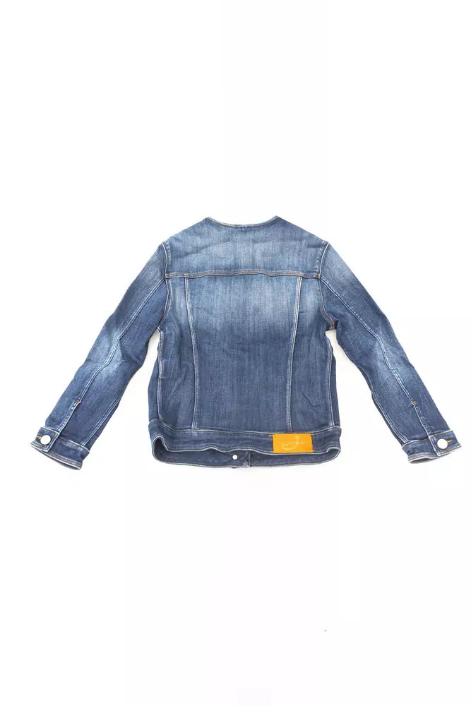 Jacob Cohen Blue Cotton Women Jacket | Regal Royce