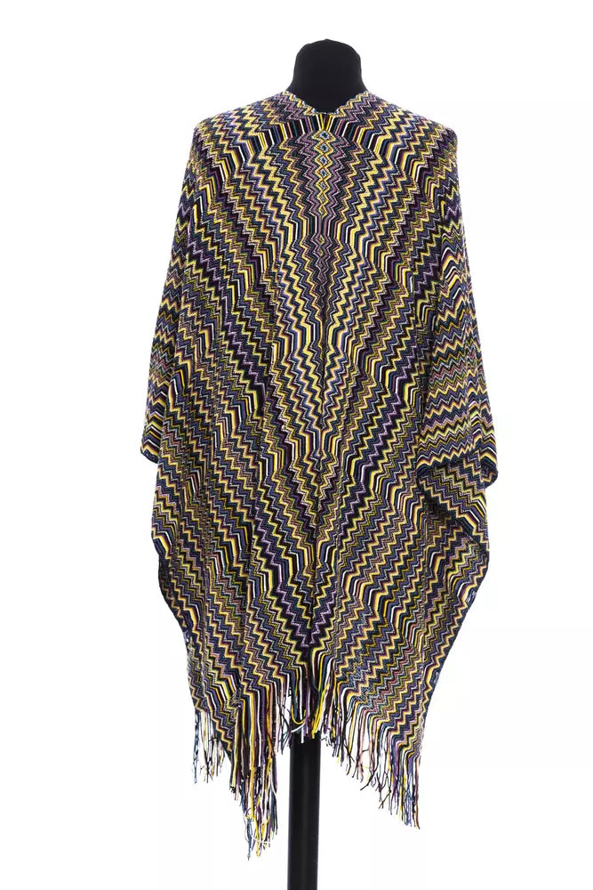 Missoni Multicolor Wool Women Poncho | Regal Royce