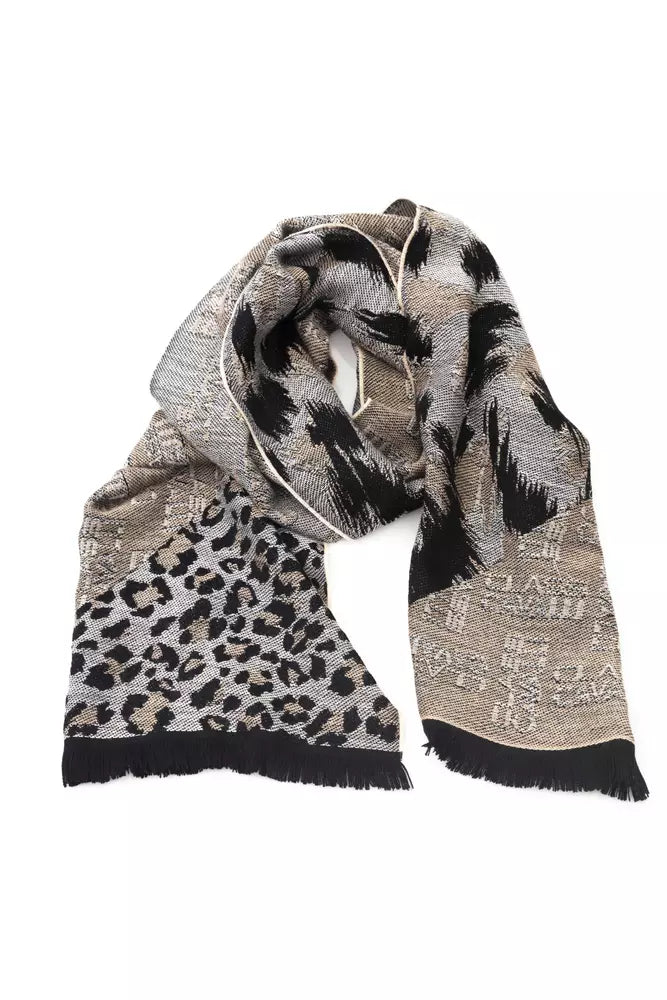 Cavalli Class Beige Wool Men Scarf | Regal Royce