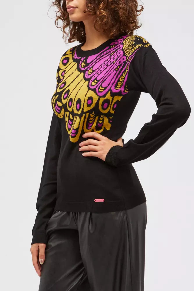 Custo Barcelona Black Wool Women Sweater | Regal Royce