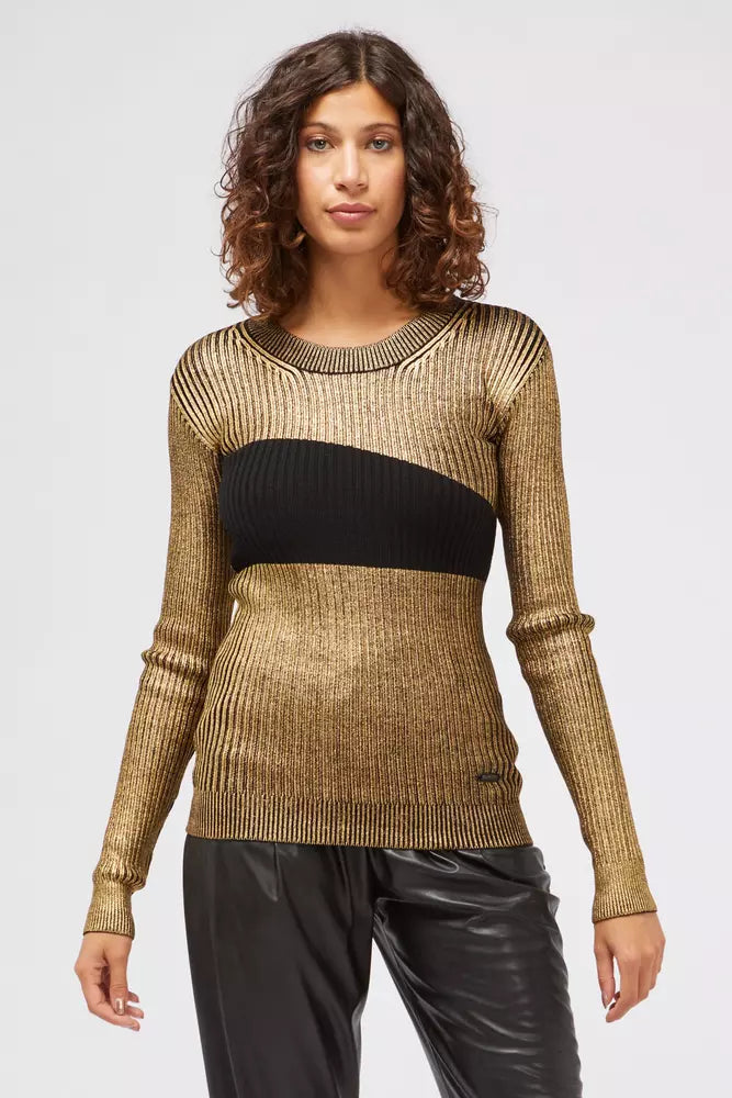 Custo Barcelona Gold Wool Women Sweater | Regal Royce