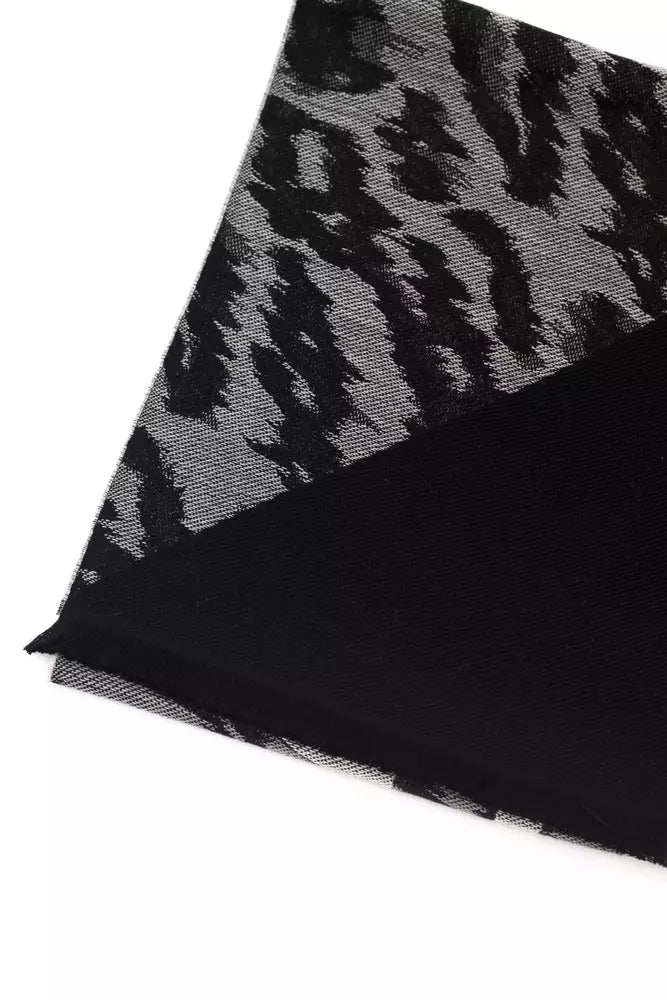 Cavalli Class Gray Wool Men Scarf | Regal Royce