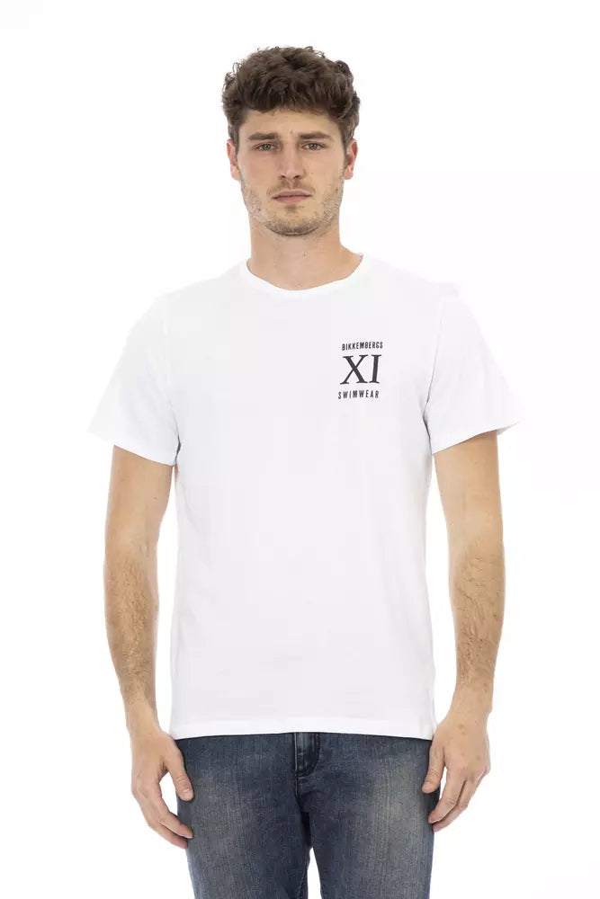 Bikkembergs White Cotton T-Shirt | Regal Royce