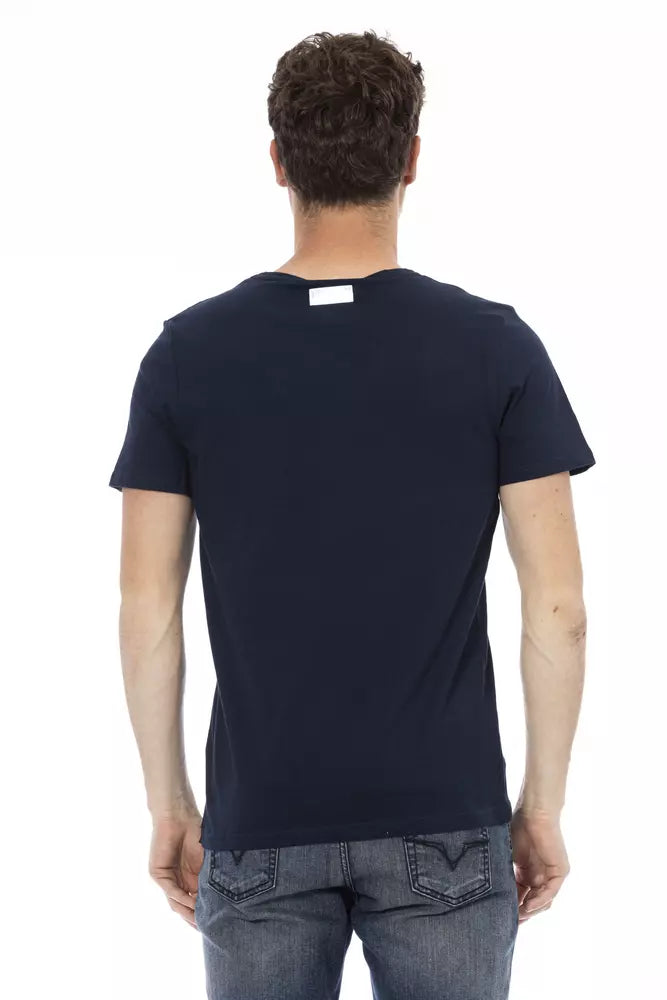 Bikkembergs Blue Cotton Men T-Shirt | Regal Royce