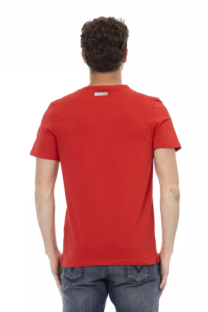 Bikkembergs Red Cotton Men T-Shirt | Regal Royce