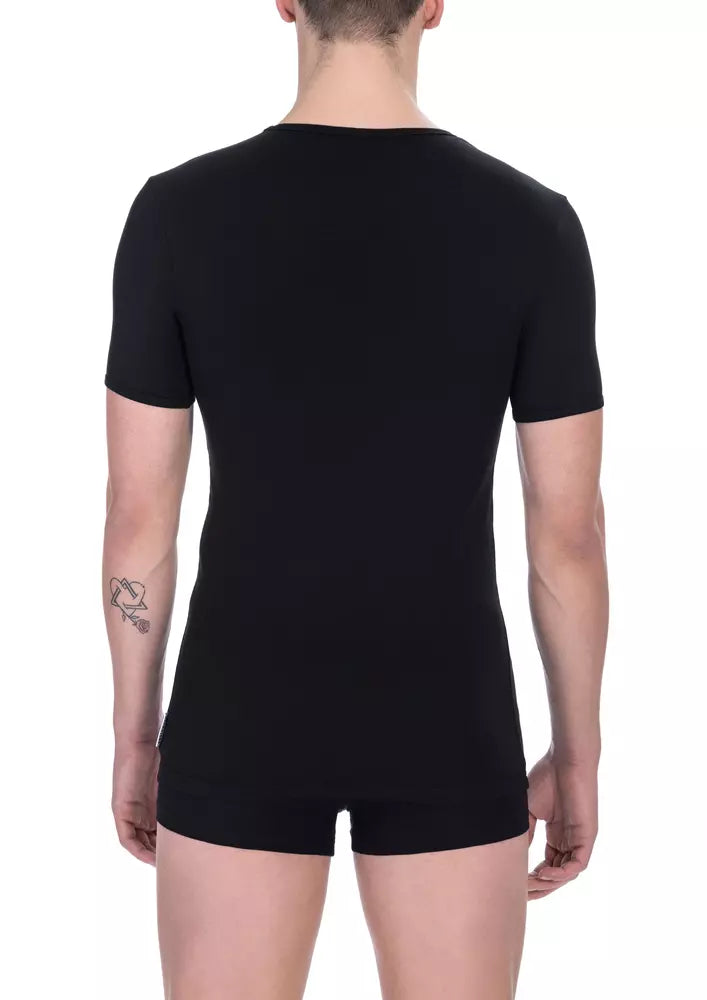 Bikkembergs Black Cotton Men's T-Shirt | Regal Royce