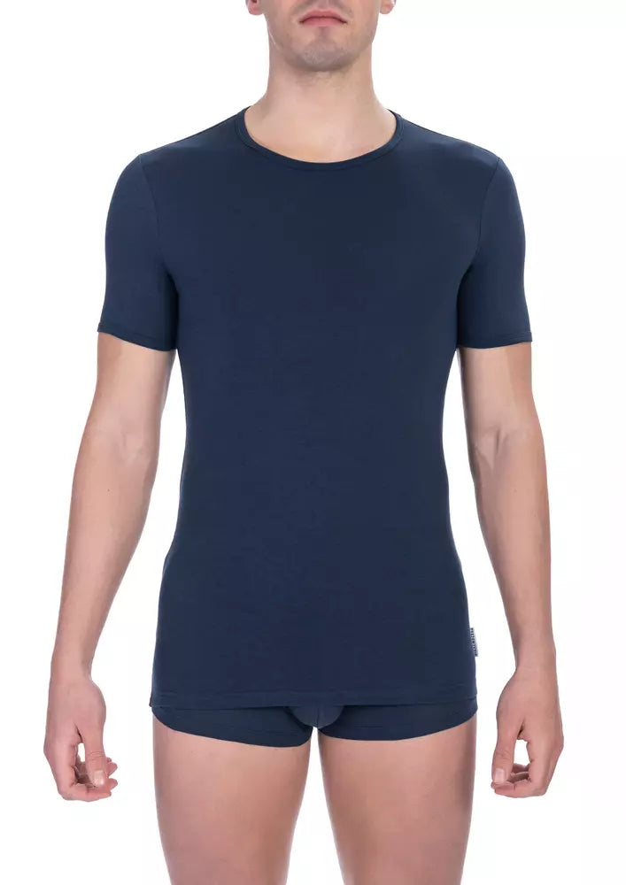 Bikkembergs Blue Cotton Men's T-Shirt | Regal Royce