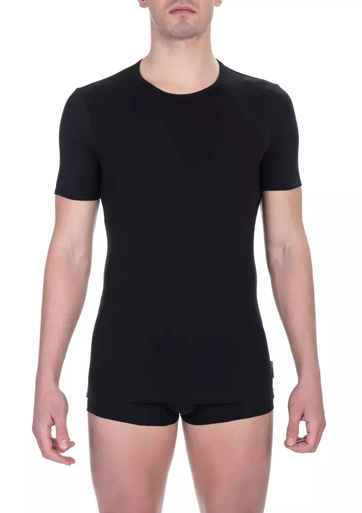 Bikkembergs Black Cotton Men's T-Shirt | Regal Royce