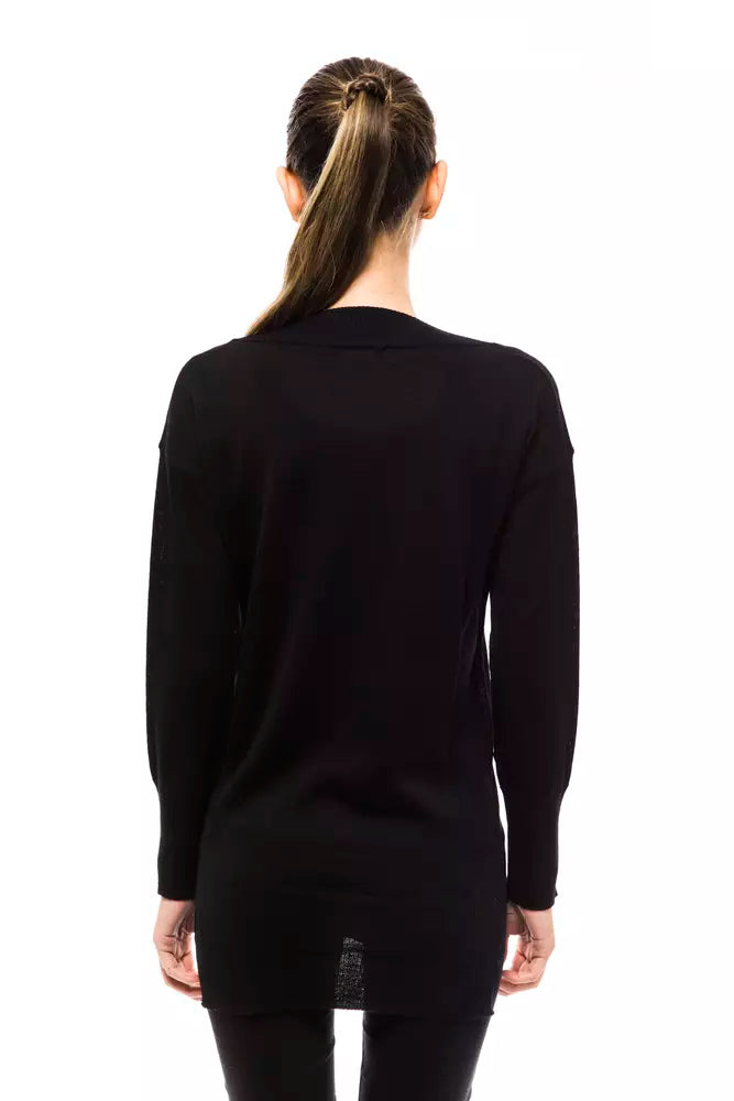 Montana Blu Black Wool Women Sweater | Regal Royce