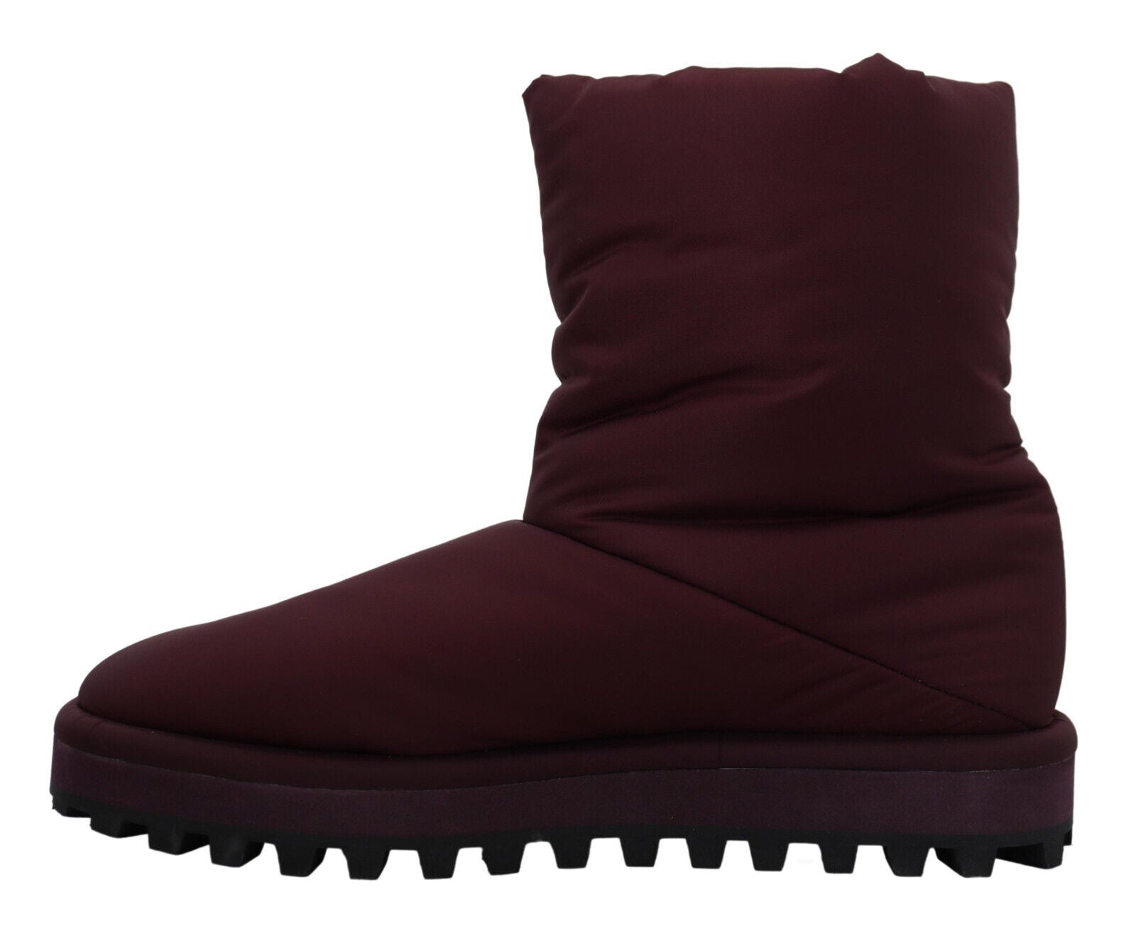 Dolce & Gabbana Bordeaux Nylon Boots Padded Mid Shoes | Regal Royce