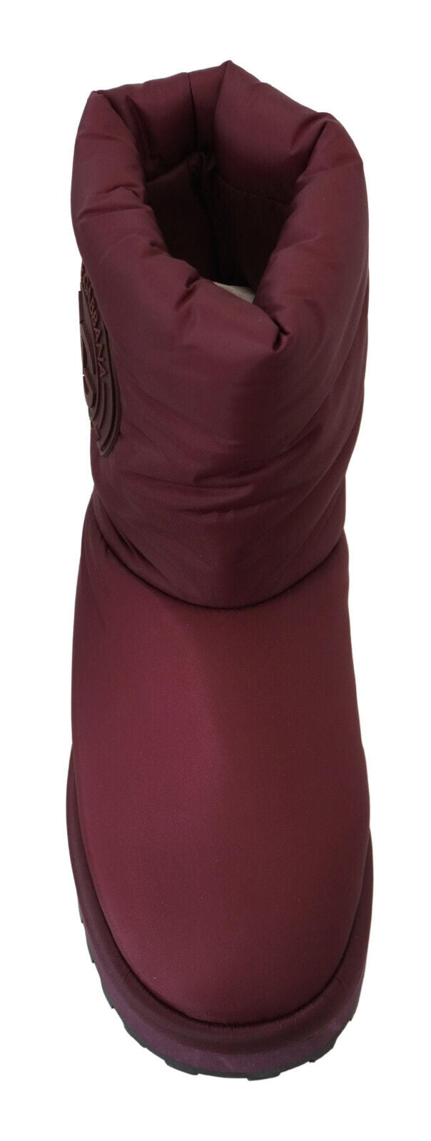 Dolce & Gabbana Bordeaux Nylon Boots Padded Mid Shoes | Regal Royce