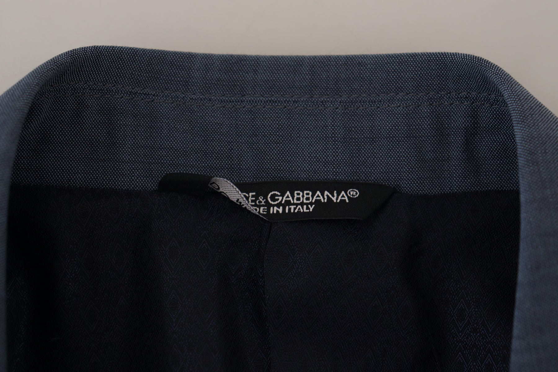 Dolce & Gabbana Blue Wool Stretch Slim Fit Jacket Blazer | Regal Royce