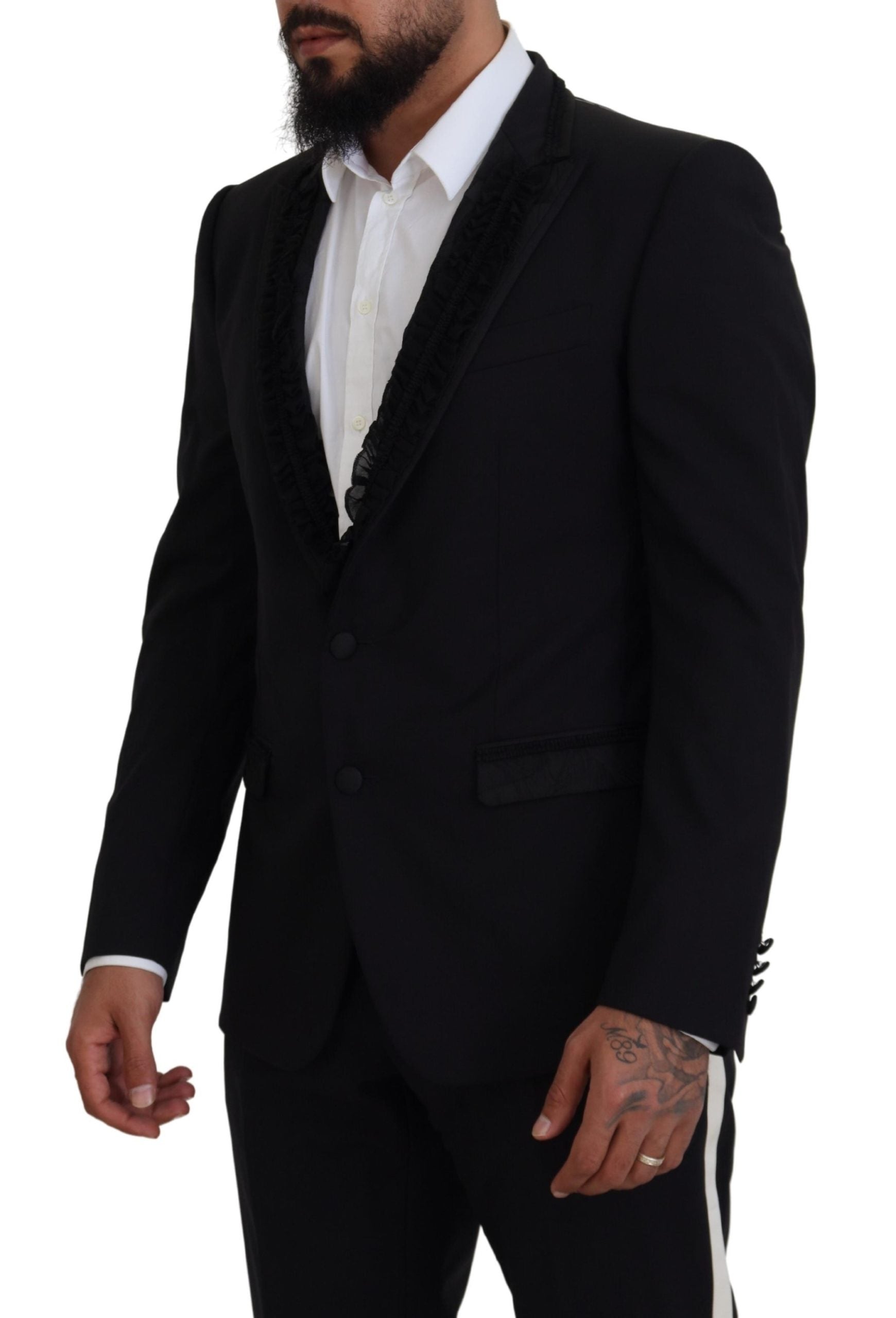 Dolce & Gabbana Black MARTINI Slim Fit Jacket Blazer | Regal Royce