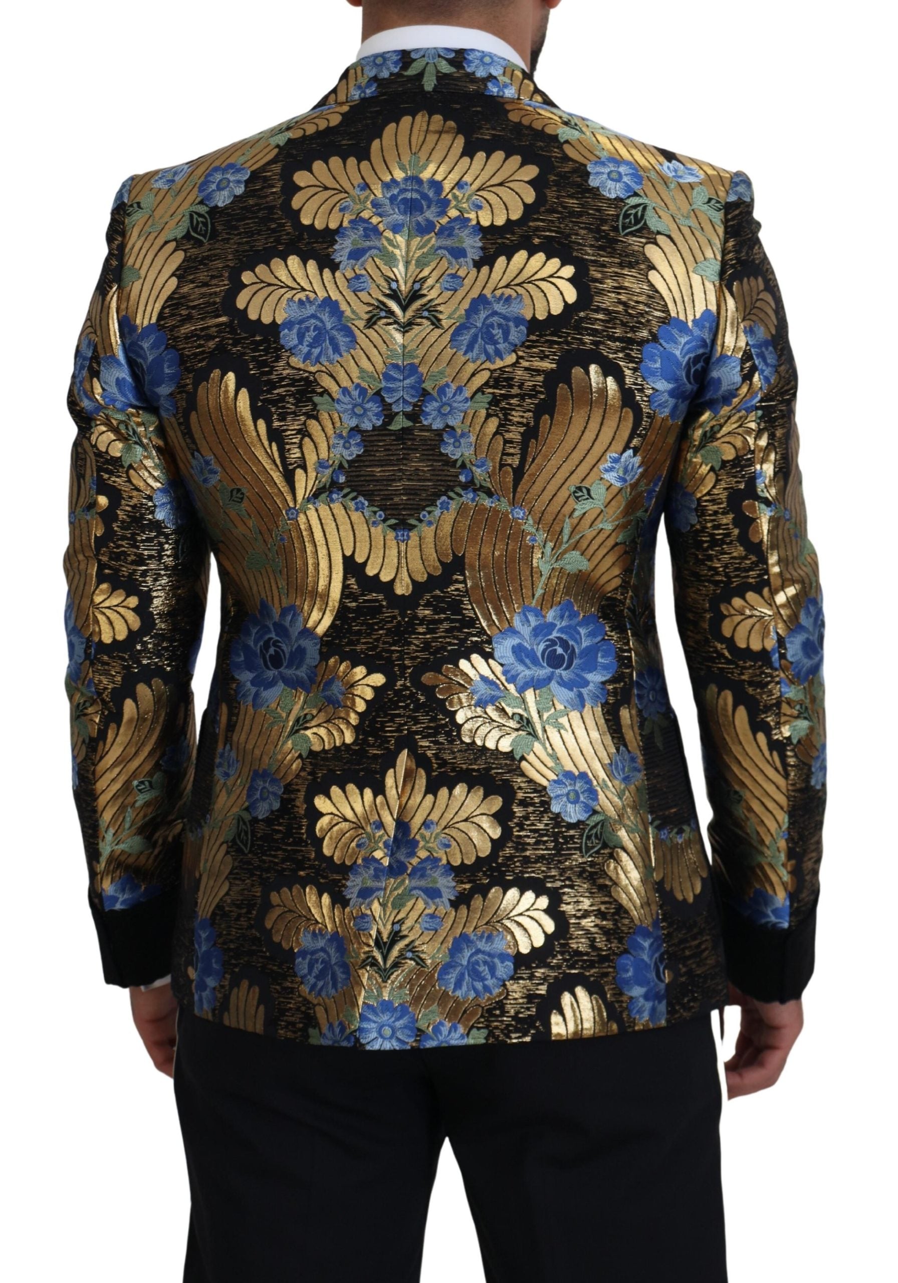 Dolce & Gabbana Gold Lurex Double Breasted Jacket Blazer | Regal Royce