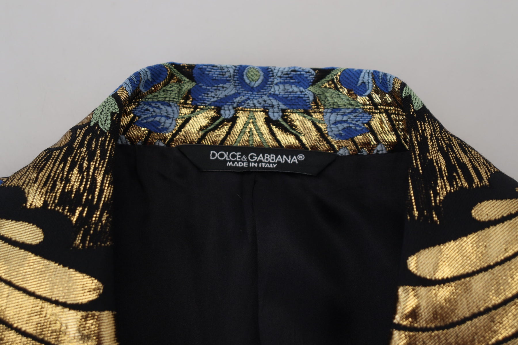 Dolce & Gabbana Gold Lurex Double Breasted Jacket Blazer | Regal Royce