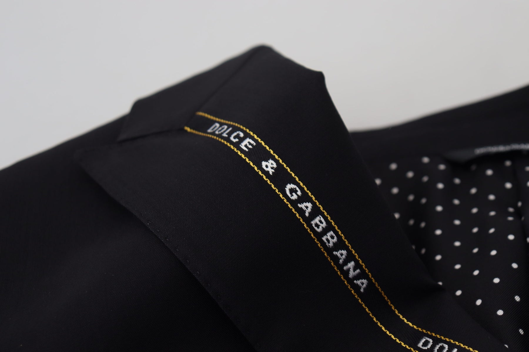 Dolce & Gabbana Black Wool Stretch Slim Fit Jacket Blazer | Regal Royce