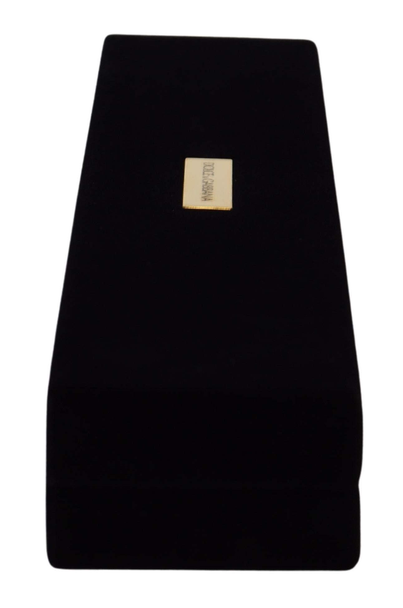 Dolce & Gabbana Black Velvet Logo Plaque Storage Bracelet Jewelry Box | Regal Royce