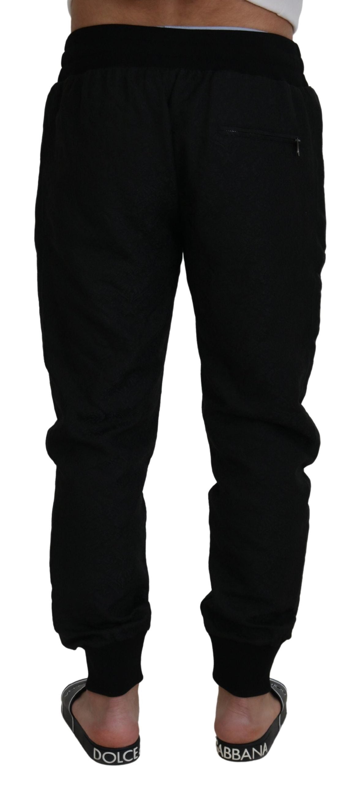 Dolce & Gabbana Black Men Casual Jogger Pants | Regal Royce