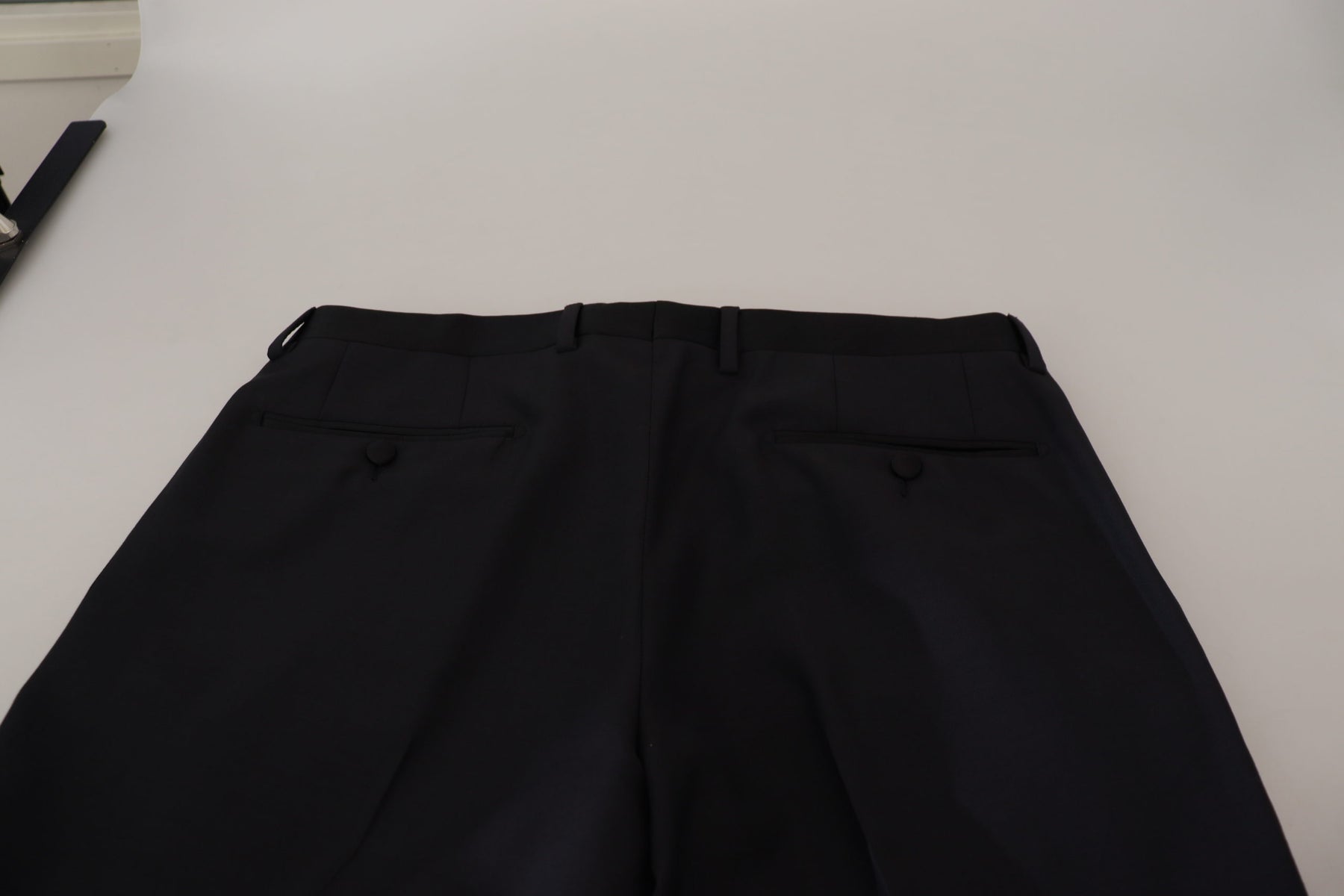Dolce & Gabbana Black Wool Men Formal Pants | Regal Royce