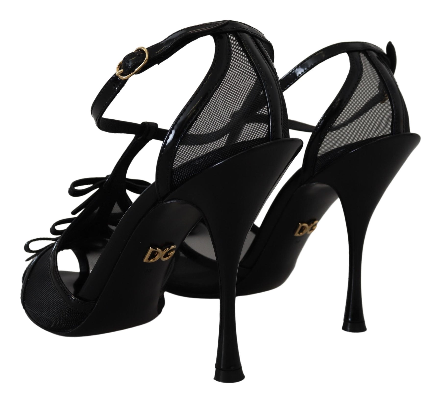Dolce & Gabbana Black Stiletto High Heels Sandals Shoes | Regal Royce