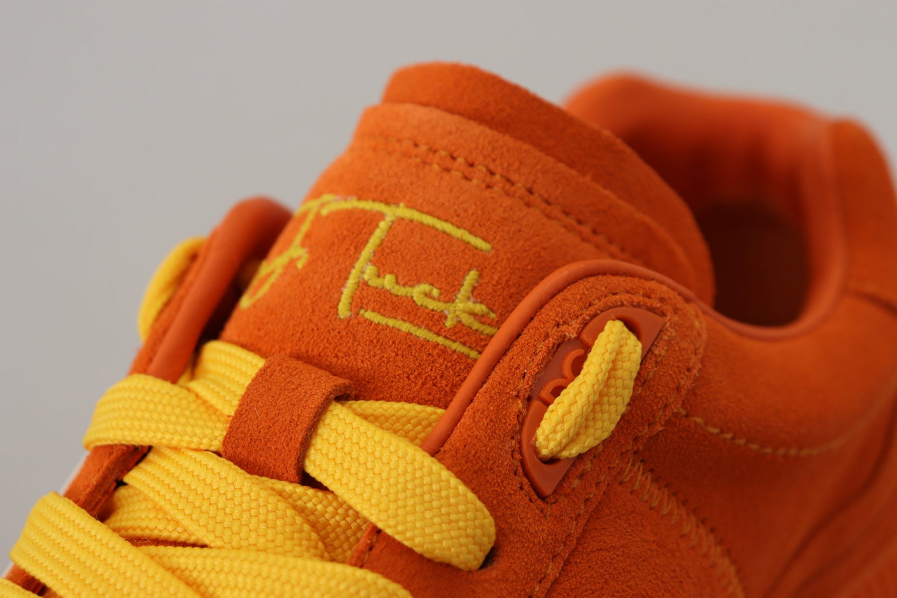 Dolce & Gabbana Orange Leather P.j. Tucker Sneakers Shoes | Regal Royce