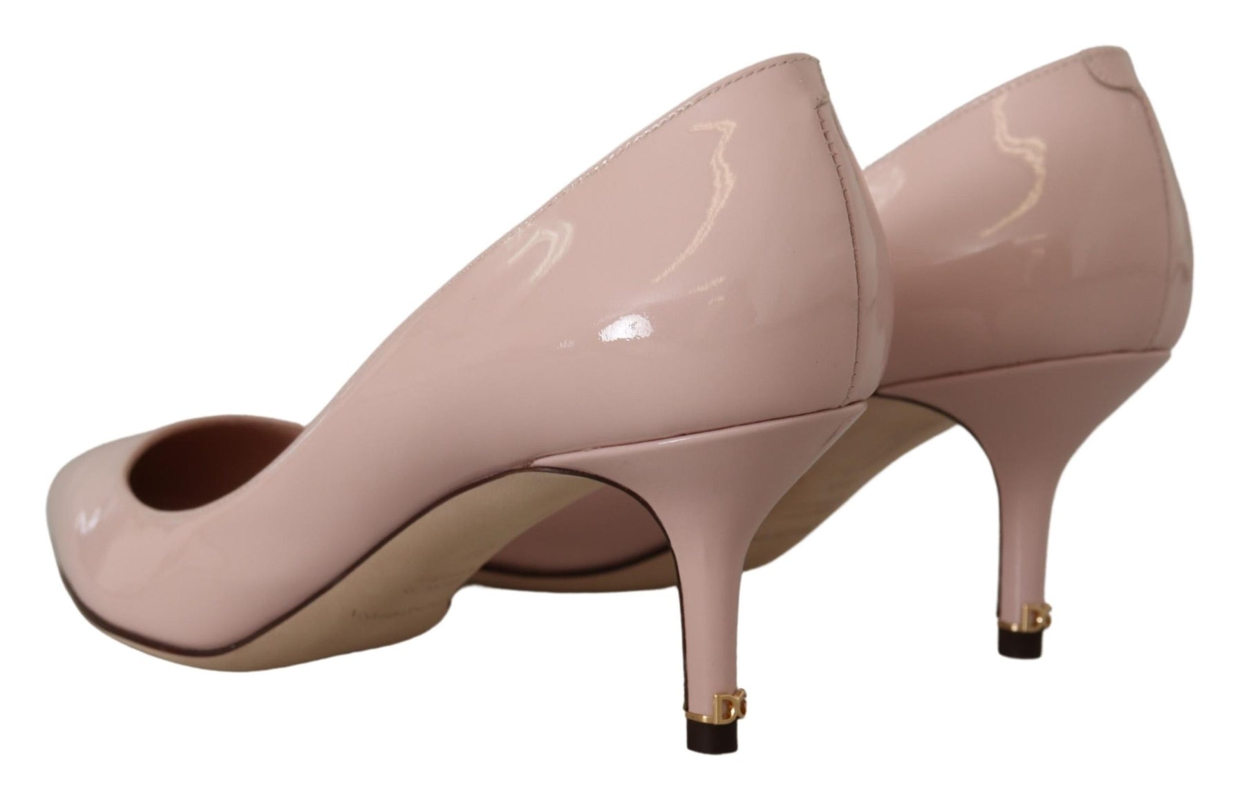 Dolce & Gabbana Pink Patent Leather Kitten Heels Pumps Shoes | Regal Royce