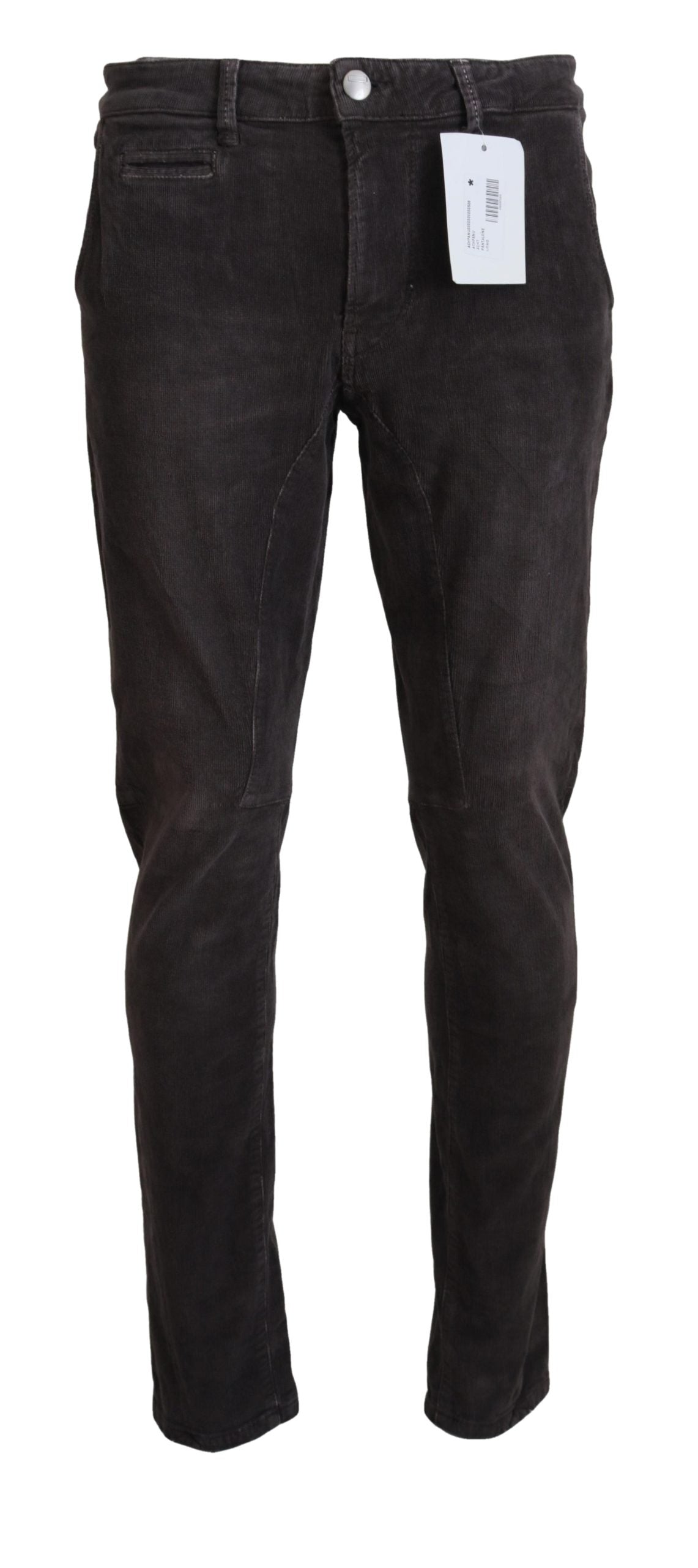 Acht Brown Cotton Straight Fit Men Casual Pants | Regal Royce