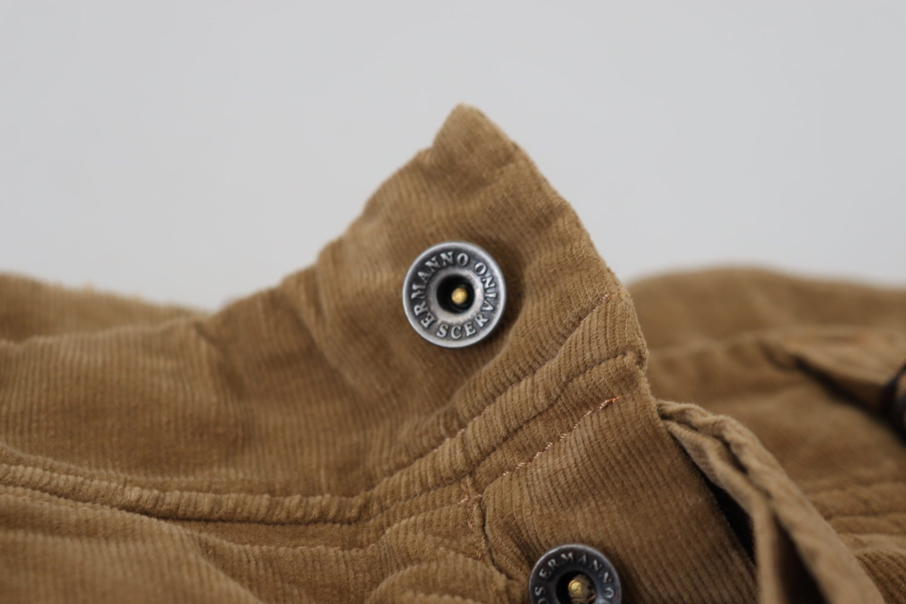 Ermanno Scervino Brown Cotton Corduroy Cargo Pants | Regal Royce