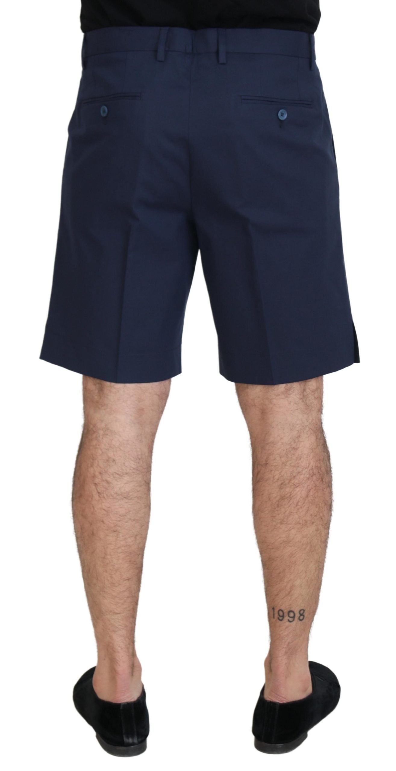 Dolce & Gabbana Blue Chinos Cotton Stretch Casual Shorts | Regal Royce