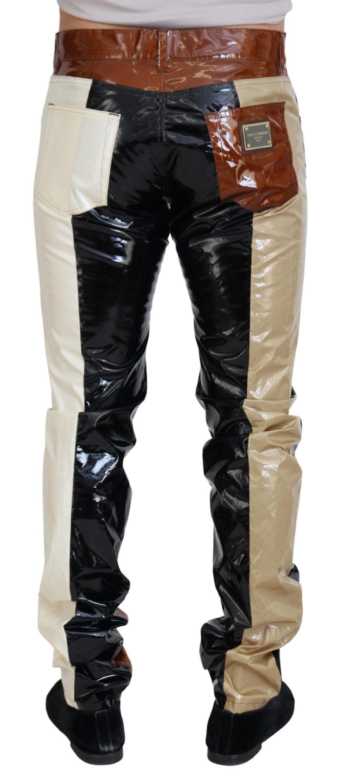 Dolce & Gabbana Multicolor Shining Slim Fit Men Denim Jeans | Regal Royce