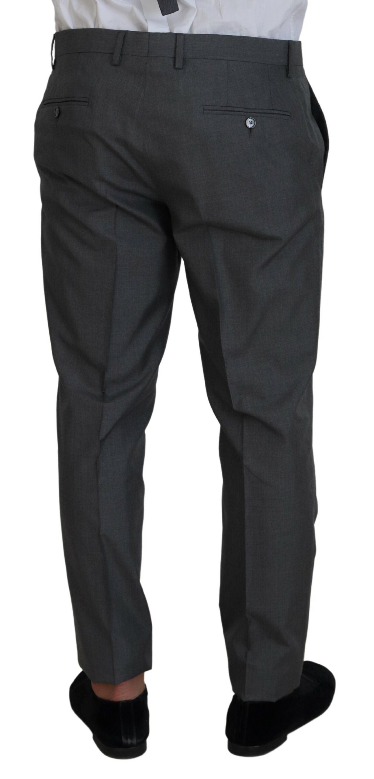 Dolce & Gabbana Gray MARTINI 3 Piece Slim Fit Suit | Regal Royce