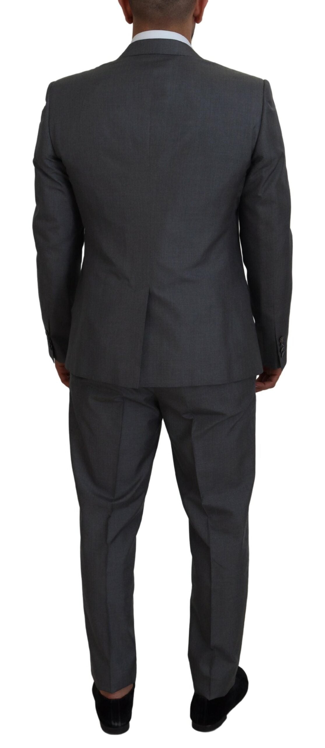 Dolce & Gabbana Gray MARTINI 3 Piece Slim Fit Suit | Regal Royce