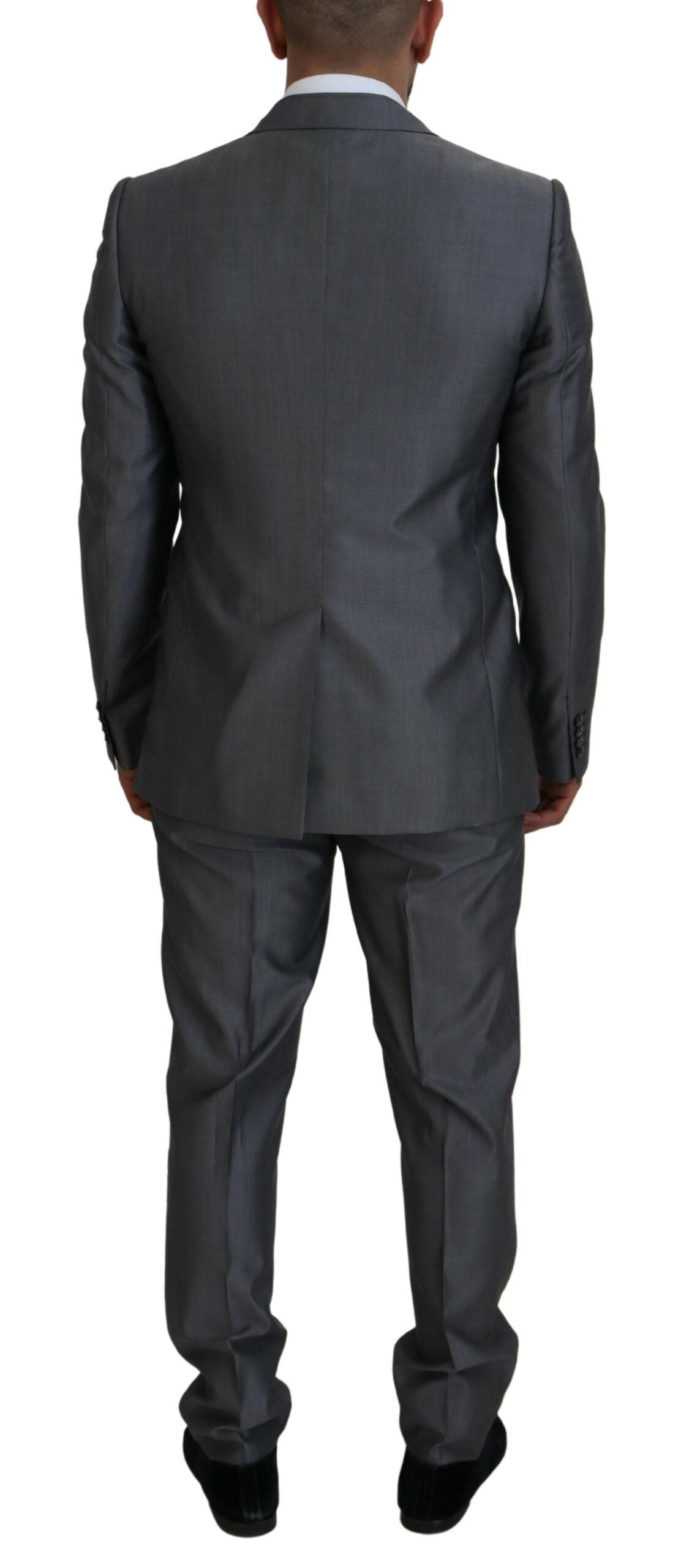 Dolce & Gabbana Gray SICILIA 3 Piece Slim Fit Suit | Regal Royce