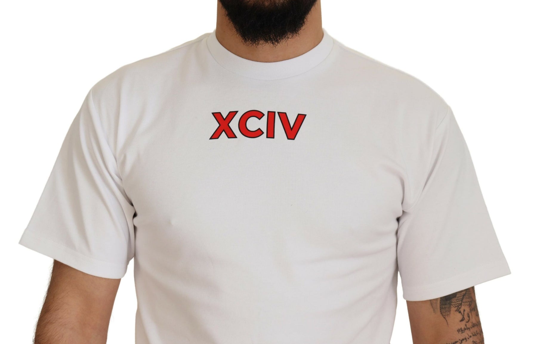 GCDS White Logo Print Cotton Short Sleeves T-shirt | Regal Royce