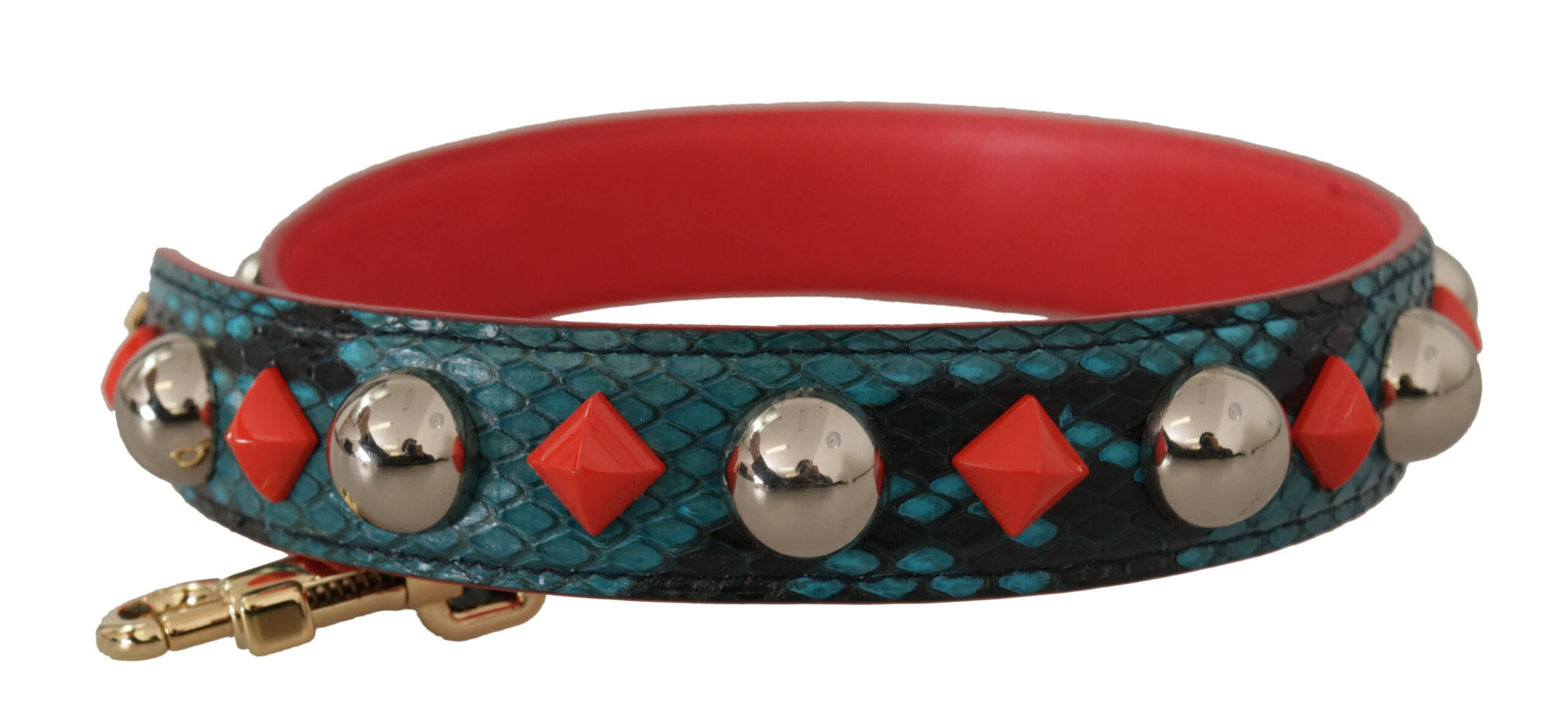 Dolce & Gabbana Green Crystals Leather Bag Shoulder Strap | Regal Royce