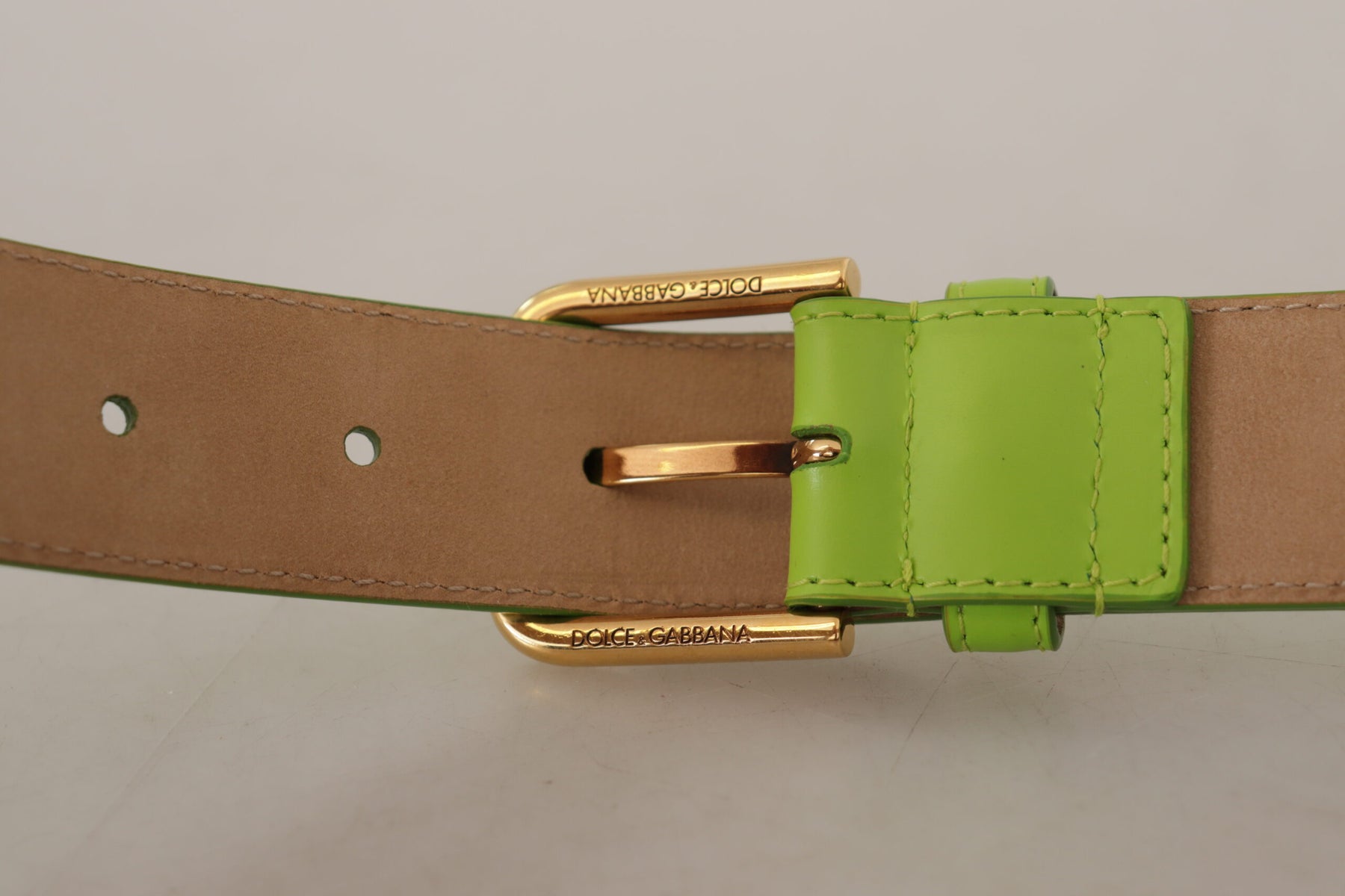 Dolce & Gabbana Green Leather Devotion Heart Micro Bag Headphones Belt | Regal Royce