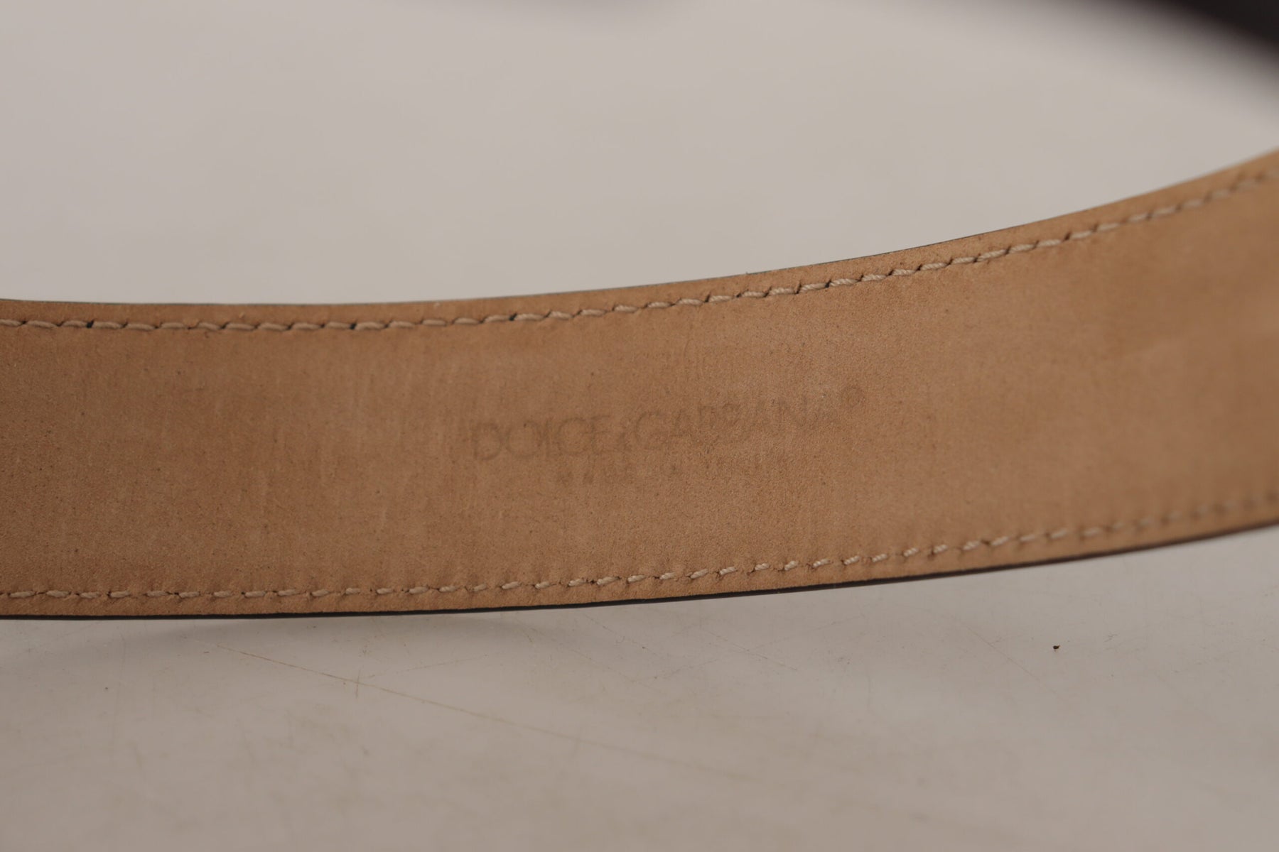 Dolce & Gabbana Black Solid Leather Classic Gold Waist Buckle Belt | Regal Royce