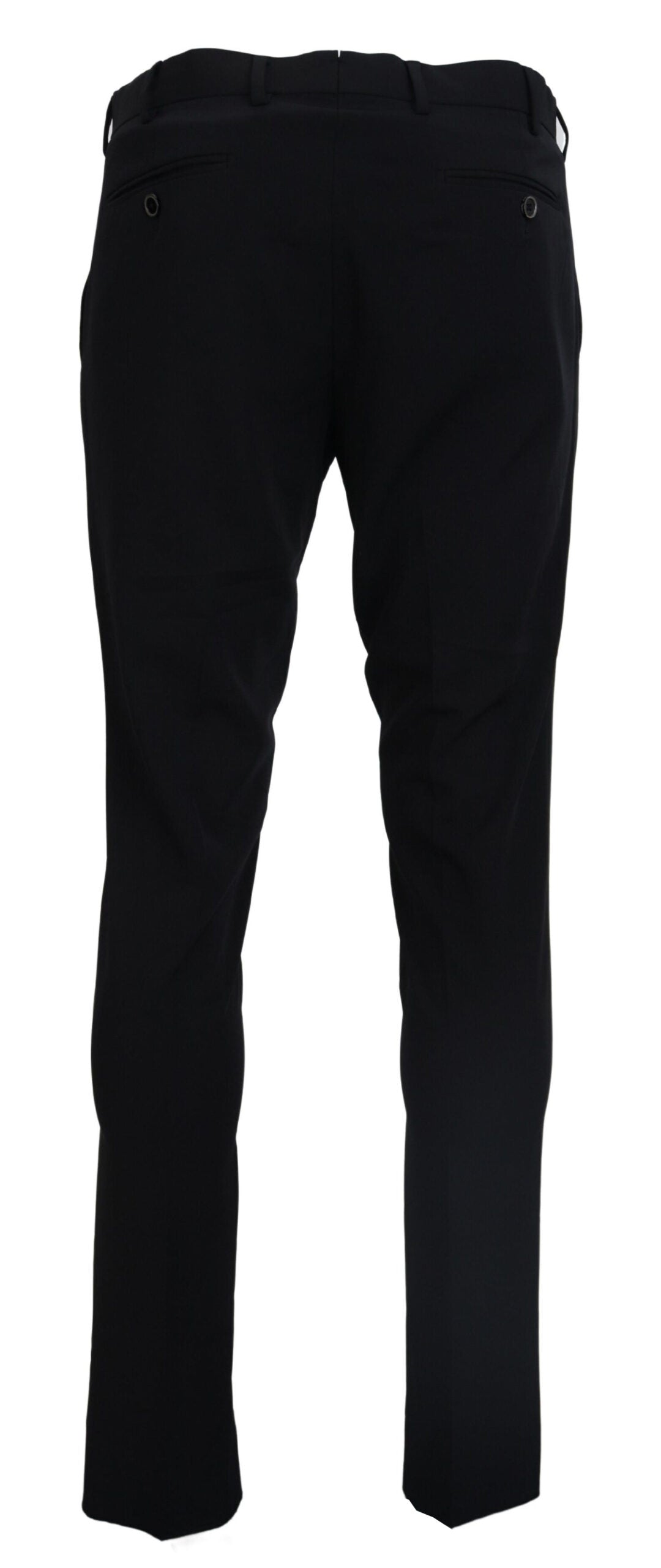Domenico Tagliente Black Tapered Dress Formal Pants | Regal Royce