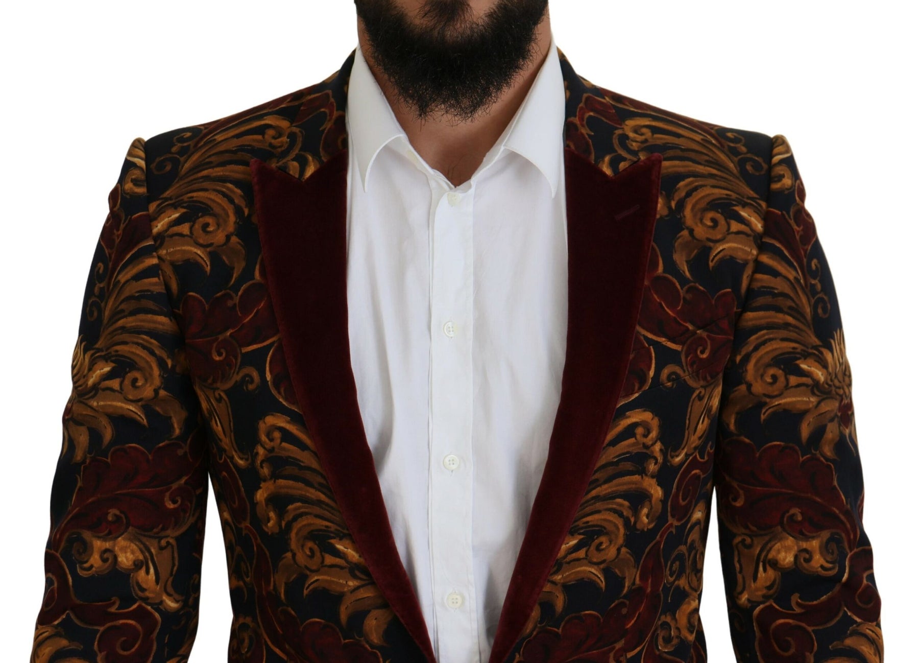 Dolce & Gabbana Multicolor Floral Single Breasted Martini Blazer | Regal Royce